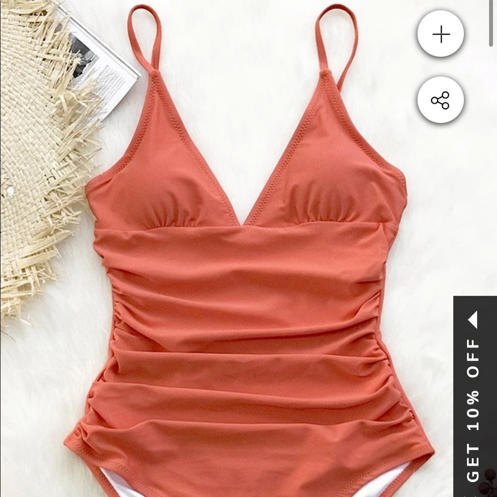 CUPSHE one piece, Size M, orange